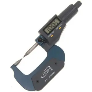 iGaging IP40 Double Point Micrometer, 0-1"/0-25mm Range, 8.5mm Measurement, Absolute & Incremental Modes, Automatic Switch Off, Hard to Reach Dimensions Tool for Keyways (Automotive & Motorcycle Car Repair)