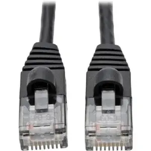 Tripp Lite N261-S02-BK 2 ft. CAT6A Gigabit Snagless Molded Slim UTP Patch Cable, Black