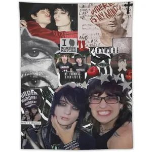 Jake And Johnnie Tapestry Wall Hanging Flag Art Aesthetic Poster Dorm Tapestries For Bedroom Party Home Living Room Decor