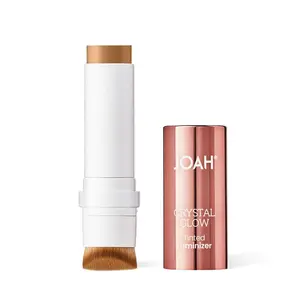 JOAH Crystal Glow Tint Luminizer Highlighter Makeup Stick for Contouring and Radiance Dewy Skin with Detachable Brush Bronzer Makeup Bronzer Makeup