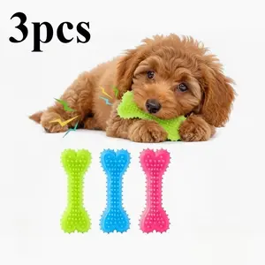 3pcsDurable Dog Toothbrush, Pet Chew Toothbrush, Dog Teething Toy, Pet Oral Care Tool, Dogs Dental Sticks, Dogs Tooth Cleaning Brush