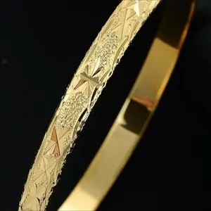 Gold Plated Bangle Bracelet for Women - Fashion Accessory