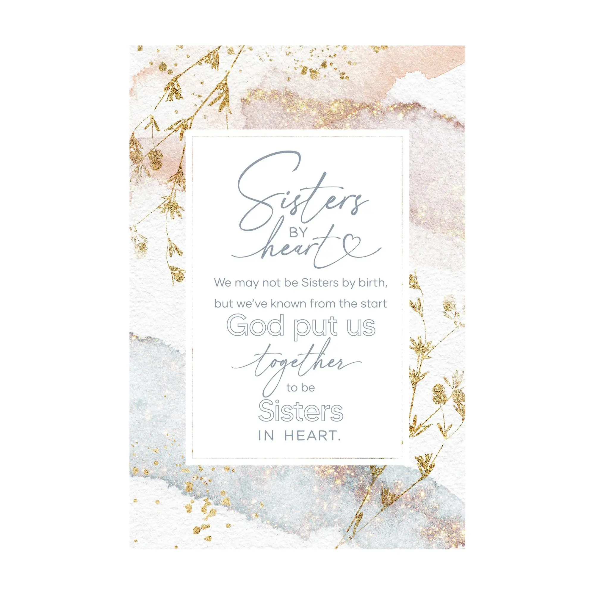 Dexsa Sisters By Heart Wood Plaque with Easel and Hook