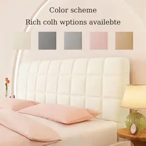 Comfortable Durable Bed Headboard Cover, Upholstered Tufted Headboard, Easy Install Dustproof Full Wrap Soft Back Protector, Fits 1.2-2.2m Beds, Year-Round Use