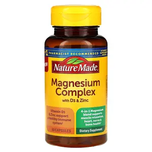 Nature Made Magnesium Complex with D3 & Zinc, 60 Capsules