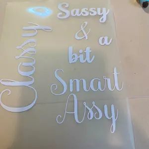 Classy sassy car decal
