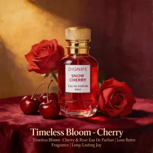 Snow Cherry Women’s Fragrance 60ml - Enchanting Floral Citrus Sweet & Fruity Notes | Lightweight Daily Fragrance