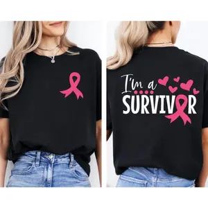 I am a Cancer Survivor Shirt, Pink Ribbon Cancer Shirt, Cancer Fighting Shirt, Breast Cancer Shirt, Cancer Awareness Tee, Breast Cancer Tee