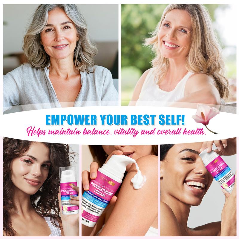 ATOANY Progesterone Cream for Women, Natural Bio-Identical Progesterone Supplement for Hormonal Balance and Support