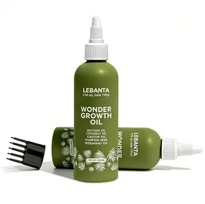 Lebanta Batana Hair Growth Oil Blend with Castor, Pumpkin Seed, Coconut, and Rosemary for Thicker, Stronger Hair Care Serum for Men & Women 2 Pack