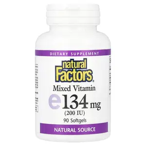 Natural Factors Mixed Vitamin E, 134 mg (200 IU), 90 Softgels