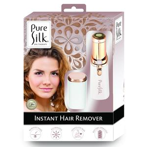 Pure Silk Instant Hair Remover – Battery Operated, Gentle on Skin, Built-In Light for Precise Facial Hair Removal