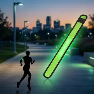 Glow in The Dark Led Light Up wristbands, Colorful Sports Wristbands for Running, Party, Concert & Festival Glow Accessories, Reusable Flashing Bracelets for Kids Adults, Night Safety Gear