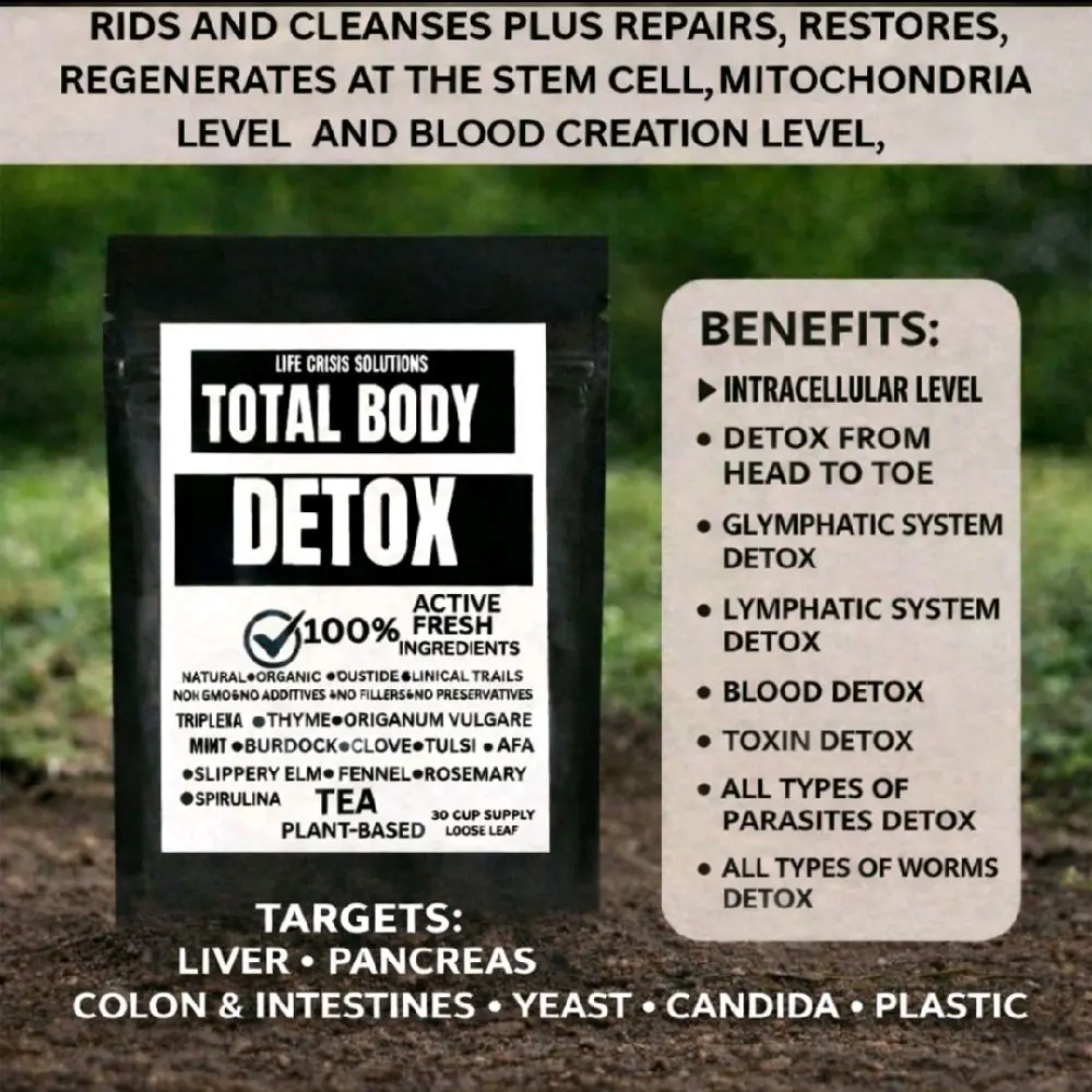 SWEETNER OPTION-TOTAL BODY DETOX TARGETS LIVER,PANCREAS,KIDNEYS AND ADRENALS,COLON,INTESTINES,YEAST,CANDIDA,WORMS,PARASITES,  HELP CLEANSE HSV 1 & HSV 2,BLOOD PURIFER ORGANIC WILDCRAFTED NATURAL INTRACELLULAR CLEANSING RESTORATIVE REGENERATIVE HERBAL  TEA