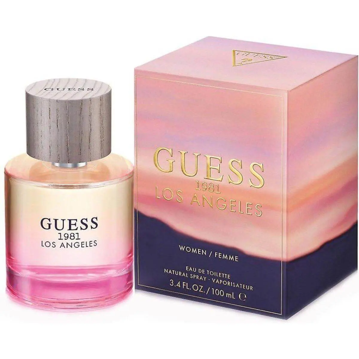 GUESS 1981 Los Angeles Floral EDP Scents Women's Eau de Toilette (EDT) Perfume - 3.4 fl oz (3-3.9 fl oz Range), Bright Opening, Fresh Notes, Mandarin Base, Fragrance Blend, New in Box, Single Item, Perfumes For Women, Jasmine-Themed Women's Fragrance