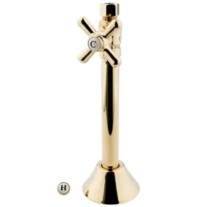 Kingston Brass CC83252X Straight Stop with .5 in. Sweat- .37 in. OD Compression Angle and 5 in. Extension