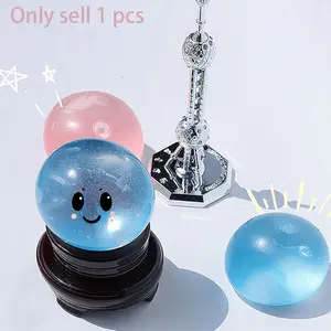 Blue Maltose Squishy Toys Anti Stress Sensory Fidgets Toy Soft Simulated Transparent Blue Maltose Slow-rebound Decompression Toy Decompression Squeeze