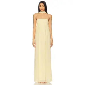 Lovers and Friends x Emma Rose Soleil Gown in Butter Yellow