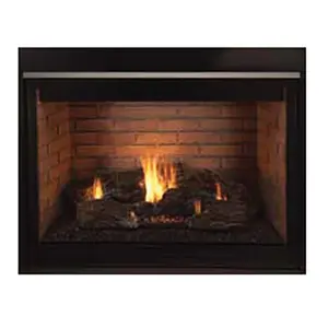212 MAIN 33 in. True DRT 2000 Merit Series Clean Face Circulating Direct Vent Heater - Rear Vent - Electronic Ignition - Black