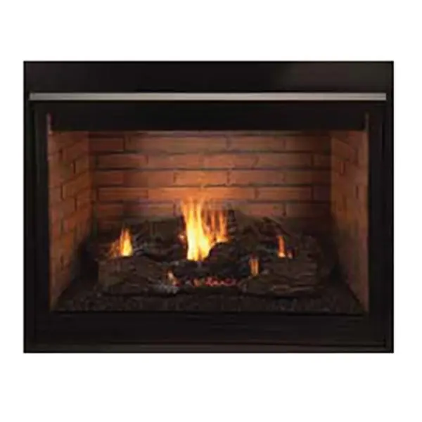 212 MAIN 33 in. True DRT 2000 Merit Series Clean Face Circulating Direct Vent Heater - Rear Vent - Electronic Ignition - Black