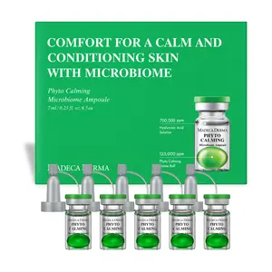 [Madeca Derma] 5 pcs of Phyto Calming Microbiome Ampoules - 125,000ppm for Calming & Soothing, Acne Treatment, Sensitive-Skin, Skin Repair, Centella Asiatica, TECA, Hyaluronic Acid