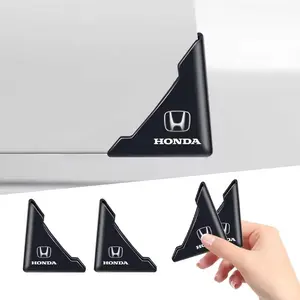 2-Pack Car Door Bumper Guards with Logo, Compatible with Honda Civic, Fit, Jazz, Accord, Pilot, Crv, Odyssey, Passport, City, Hrv