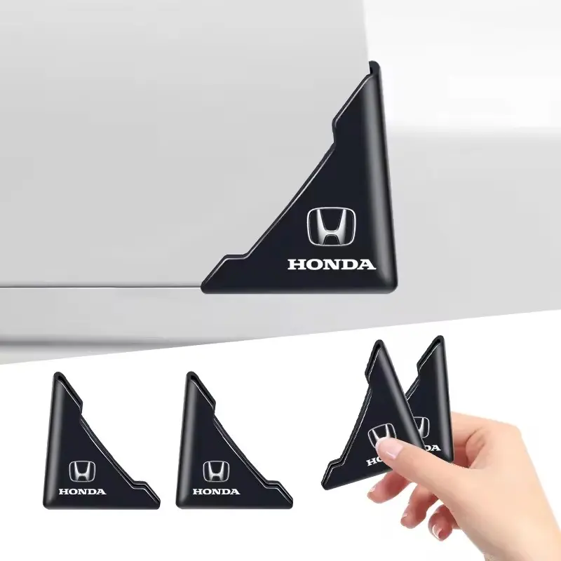 2-Pack Car Door Bumper Guards with Logo, Car Decals, Compatible with Honda Civic, Fit, Jazz, Accord, Pilot, Crv, Odyssey, Passport, City, Hrv