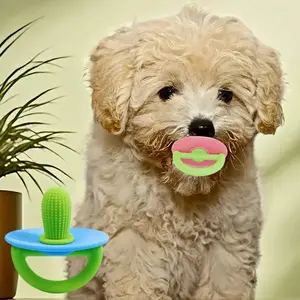 Durable 360° Rotating Silicone Dog Chew Toy, Interactive Teeth Cleaning Snack for Small Dogs and Puppies, Durable Chewing Toy, Chew Stick