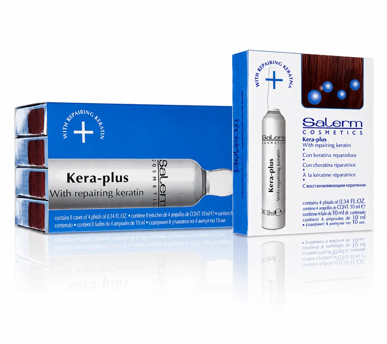 Salerm Kera-Plus with Repairing Keratin, 0.44 Ounce Haircare Comfort Cleansing