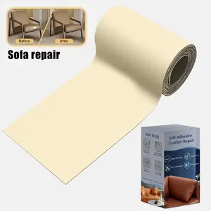 Self Adhesive Leather Repair Tape Kit, 4x63/20x54 inch Leather Repair Patch for Furniture, Leather Repair Patch for Car seat, Sofas, Couch, Boat Seat leather repair kit