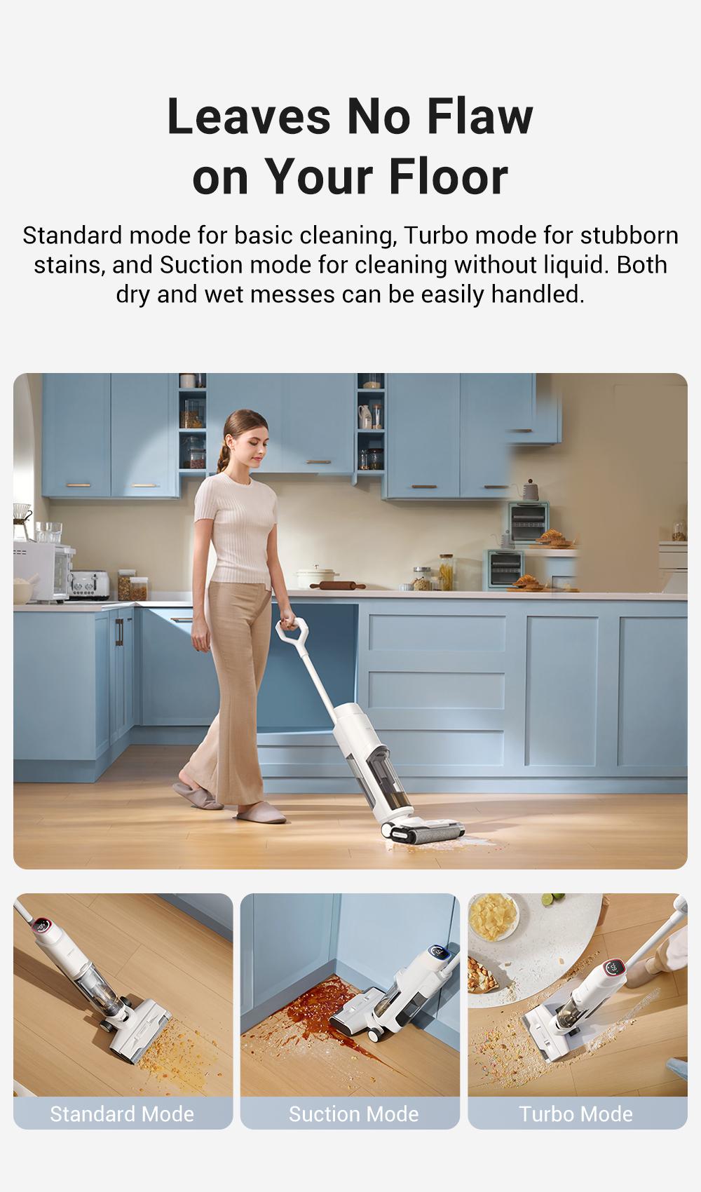 【LIVE】DREAME K10 Wet Dry Vacuum Cleaner, Smart Floor Cleaner Cordless Vacuum and Mop for Hard Floors, Cleans Itself, 540RPM Brush Darts through Dirt with Ease, Expressive Voice Prompts House Cleaning Gadgets Cleaning Machine