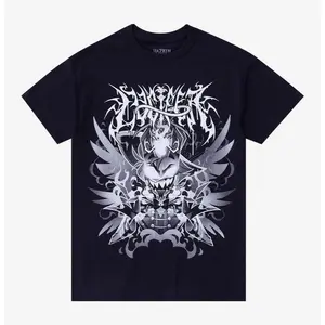 Hazbin Hotel Lucifer Metal T-Shirt, Graphic tees, Streetwear, Men gifts, Short sleeve, T Shirt for Men, cotton, Top, Menswear