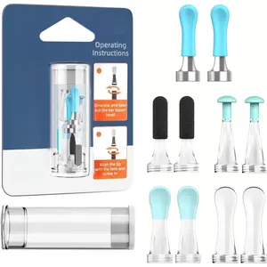 P-KCK01    Official R1 Original Accessory - 10 PCS Replacement Tip for Wet/Dry Wax Cleaning - Ear Spoons Accessories Set Compatible with  R1/M9/R3/X3/W3/D3Pro/T15/C3 (New Spiral Structure!)