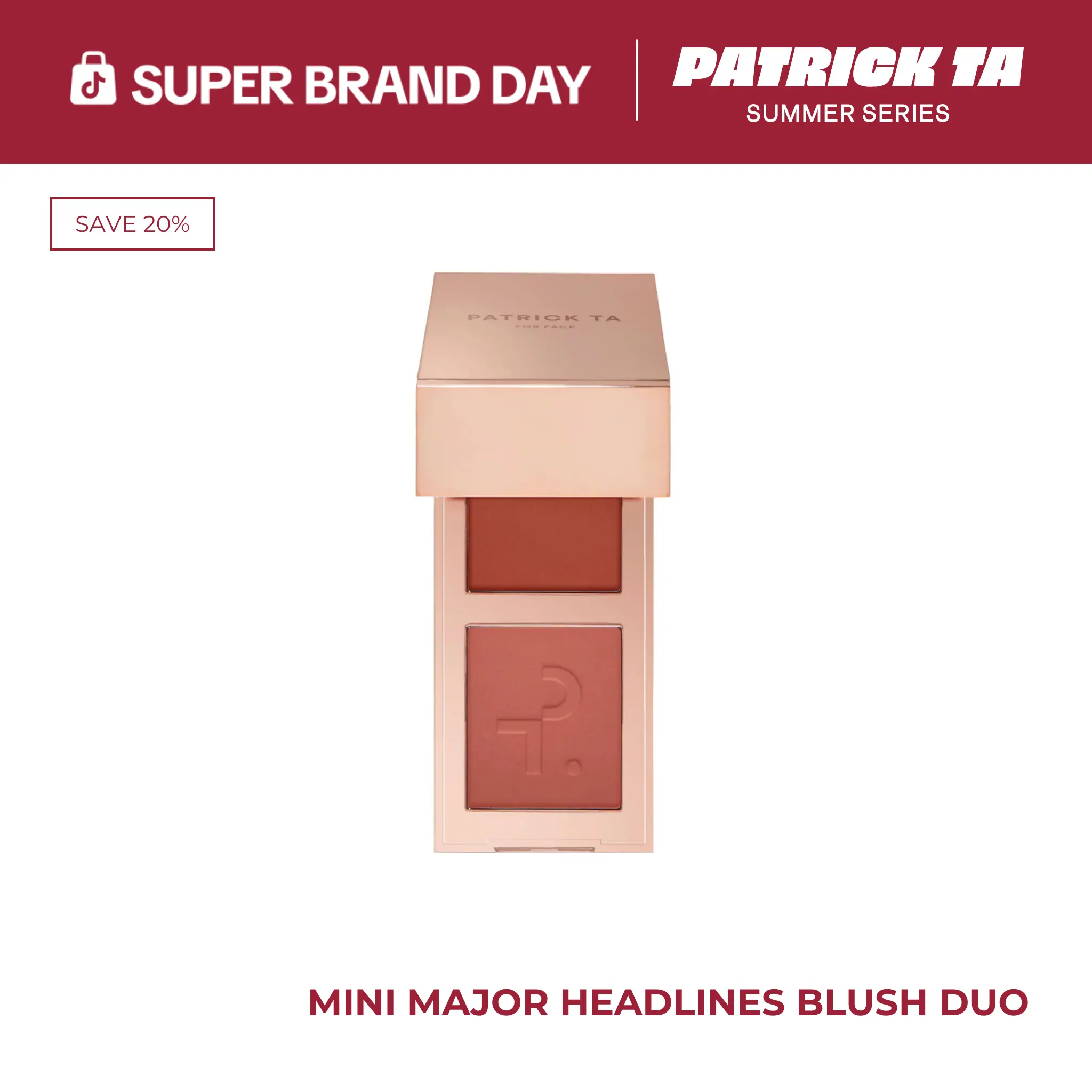 Mini Major Headlines Double-Take Crème & Powder Blush Duo