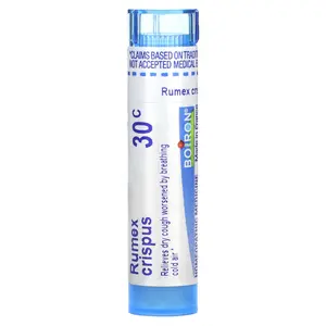 Boiron Rumex Crispus, 30C, Dry Cough Relief, Approx 80 Pellets