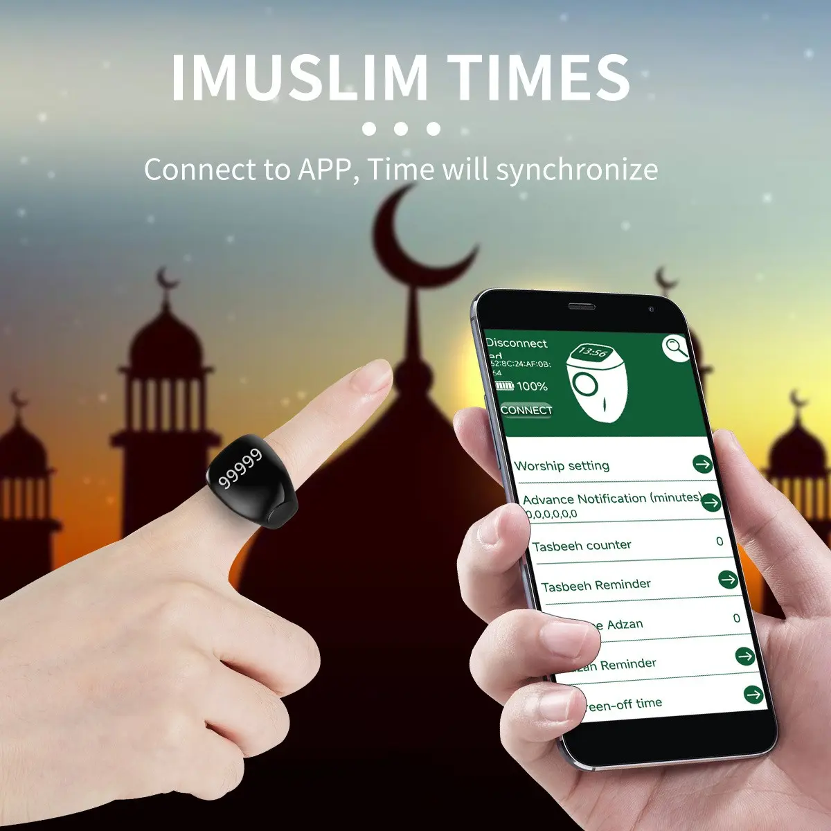 Digital Tasbih Counter Ring APP Synced Zikr Counter with 33/99 Dhikr Vibration Alert, Silent Waterproof Button Design, Minimal Digital Prayer Ring Islamic for Muslim Daily - TikTok Shop Digital Tasbih Counter Ring APP Synced Zikr Counter with 33/99 Dhikr Vibration Alert, Silent Waterproof Button Design, Minimal Digital Prayer Ring Islamic for Muslim Daily - TikTok Shop