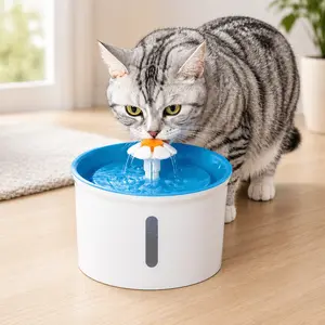 Cat Water Fountain with Filter, VAGAVA 1.6L/56oz Automatic Pet Water Dispenser for Cats, BPA-Free, Ultra-Quiet Pump, Visible Water Level, Indoor Drinking Fountain for Multiple Cats