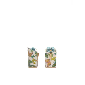 Block Heel Kit 4 Ivory Butterfly Embroidery - Final Sale