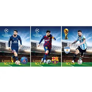 3D Poster lenticular 12*16 inches , futbol