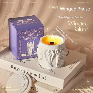 Eros Angel Sculpture Scented Candle, Unique High-End Fragrance Candle, Perfect Birthday Gift, Indoor Decorative Item, Elegant Home Accessory