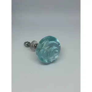 Ocean Rose Glass Knob