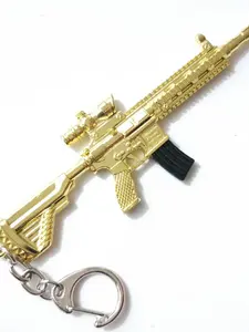Multiple Model Alloy Gun Keychain Pendant, Same Style as Jedi Peace, Durable Metal Design, Perfect Gift for Collectors