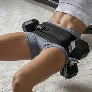 Adjustable Dumbbell Hip Thrust Belt Portable Weight-Bearing Fitness Strap for upper Glute Workouts machine Universal Design for Men and Women Gym Home Training Auxiliary exercise Equipment Weightlifting Belt
