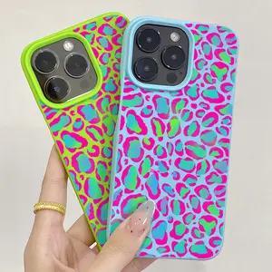 For iPhone16Pro Max 16Plus 16Pro 16 15 14 13 12 11 XS Max XR/X XSX XS Leopard Skin Pattern phone case, anti-drop and shockproof fashion case TM031128