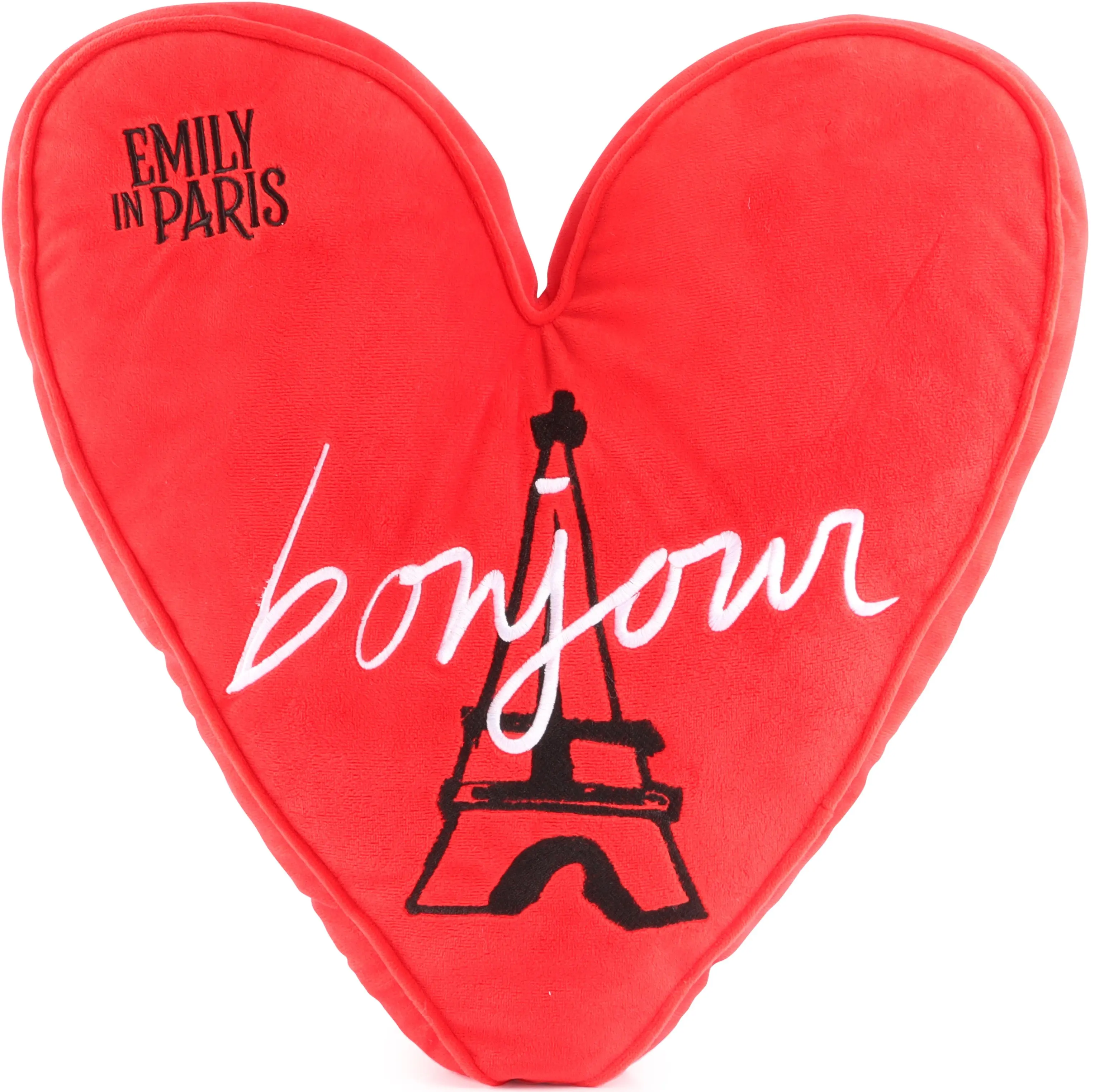 Jay Franco Emily in Paris Polyester Heart-Shaped Indoor Home Decorative Cushion - Bold Colors Accent for Couch, Sofa Decorations, Bedding, Living Spaces
