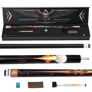 VEVOR Pool Cue, 1 Piece Pool Stick, 58 inch & 19 oz Canadian Maple Wood Billiard Pools Cue Stick with Multi-Layer Tip & ABS Connection Ring, Cues Sticks for Professional Pool Table, Bar, Home, Office