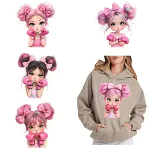 6 Pack Boxing Theme Iron on Patches Multi Color DIY Heat Transfer Stickers for T Shirts Jeans Masks Backpacks Durable Fabric Decals