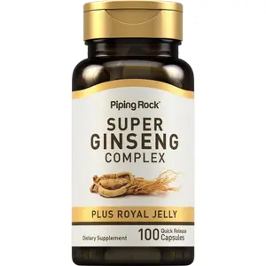 Piping Rock Ginseng Complex Capsules | 100 Count | with Royal Jelly | Non-GMO, Gluten Free Supplement