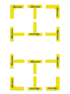 PicklePro CourtMark PVC Set – Pickleball Court Marking Kit - Non-Slip PVC Markers – 12-Piece Portable Line System for Indoor & Outdoor Pickleball Courts – Easy, Tool-Free Setup for Training or Matches