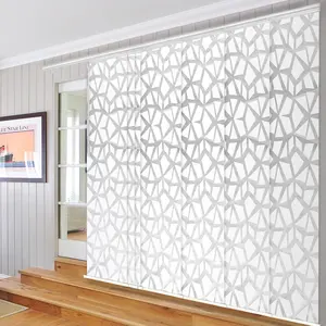 Shattered 7-Panel Single Rail Panel Track 110"-153"W, Panel width 23.5" - 50% LIGHT-FILTERING
